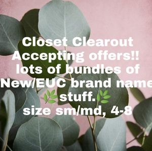 CLOSET CLEAR OUT